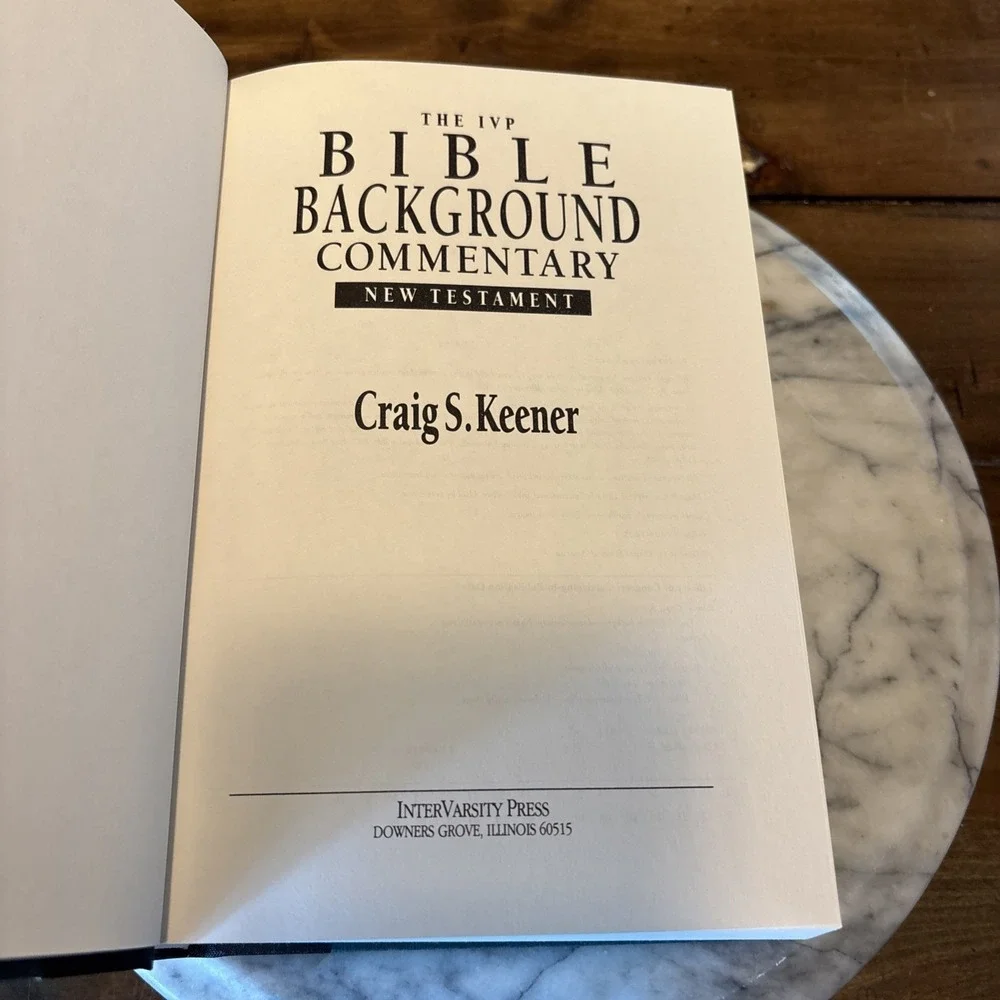 VTG 1993 IVP‎ Bible Background Commentary: New Testament by Craig S. Keener HC